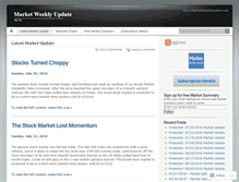 Tablet Screenshot of marketweeklyupdate.com